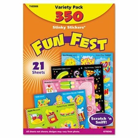 TREND ENTERPRISES TREND, Stinky Stickers Variety Pack, Mixed Shapes, 350PK T83906